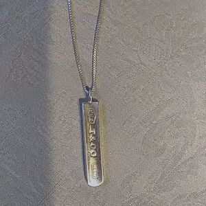 925 T&Co pendant with 925 chain